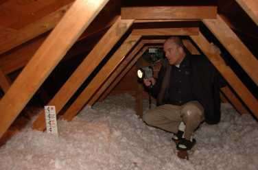 Attics are especially important in assessing roofs